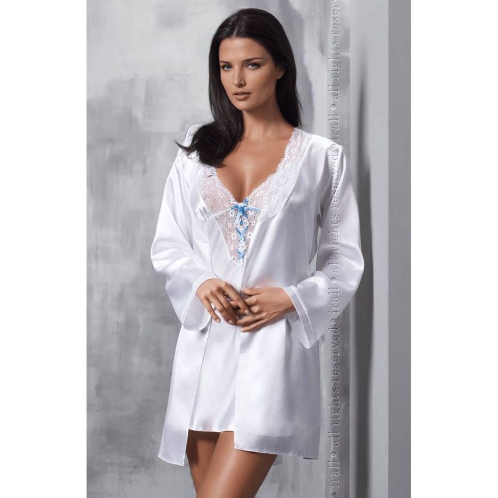 Irall ELSAD Gown White Sleepwear Women White Nightwear